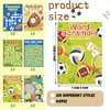 Hungdao 48 Pcs Sports Mini Activity Books for Boys and Girls Football Basketball Soccer Baseball Birthday Party Favors Activity Books Bulk for Sports Themed Party Classroom Supplies