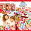 12Sheets Valentines Stickers Crafts for Kids - Make-A-Dinosaur/Llama/Bear/Cupid/Gnome Face Sticker- Valentine's Day Gifts Goodie Bag Stuffer School Classroom Activity Games Party Favors (Small Size)