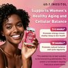 NIUTRLUXE DHEA Gummies, DHEA Supplements for Women, DHEA 100mg Chewable with Boron, Inositol and Magnesium, Pro-Aging, Ovarian Support, Sleep Support, Vegan, 60 Counts