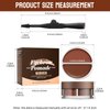Eyebrow Pomade for Women, Eyebrow Stamp Pencil Kit for Eyebrow Makeup, with Waterproof Eyebrow Powder and Dual-ended Eyebrow Brush (Light Brown+Dark Brown)