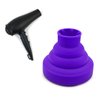Hair Dryer Attachment Blow Dryer Hair Dryer Diffuser Silicone Collapsible Folding Volumizing Diffuser for Home Travel (Purple)