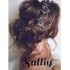 Salliy Wedding Hair Comb Silver Leaf Bridal Hair Piece Silver Rhinestone Hair Accessories for Women and Girls (E)