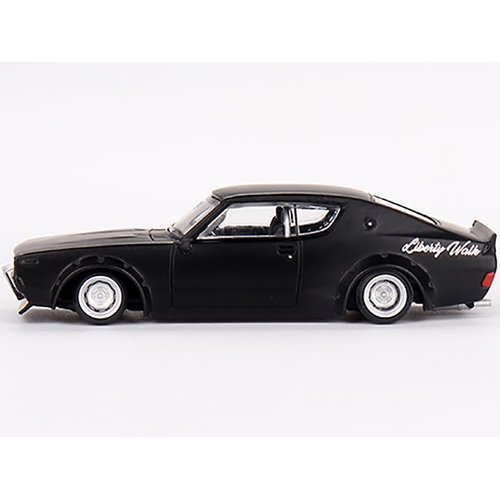 Skyline RHD (Right Hand Drive) Matt Black Kenmeri Liberty Walk Limited Edition to 6000 Pieces Worldwide 1/64 Diecast Model Car by True Scale Miniatures MGT00655