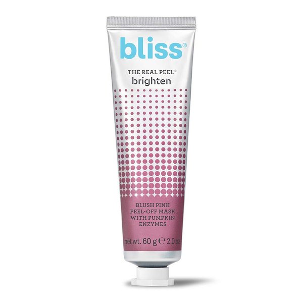 The Real Peel Brighten, Blush Pink Peel-Off Face Mask with Pumpkin Enzymes, Made Without Parabens, 2.0 ounces