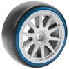 HIRCQOO 1/10 RC Hard Plastic Drift Tires & Wheel Rims 12mm Hex 10-Spoke Compatible with HSP HPI Tamiya TT01 TT02 Kyosho Traxxas 4-Tec 2.0 Himoto Redcat Racing 1/10 On-Road RC Drift Drifting Car