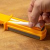 Smith's CCD4 3-in-1 Sharpening System – Yellow – Ceramic Rods – Diamond Stone – Protective Lid – Easy Storage – Knife & Tool Sharpener - Portable