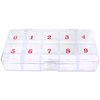 1p Empty Storage Box Case Container Compartment for Nail Art Tips