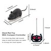Ufurty Remote Control Mouse Cat Toy, Greatstar Wireless Electronic RC Mouse Rat Pet Toy Running Wheel Plush Rat Chasing Prank Toy for Cats Dogs Pets Kids Novelty Gift (Grey)