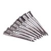 24pcs 3.5 Inches Duck Billed Hair Clips Silver Hair Clips with Holes Metal Alligator Hair Clips for Hair Extensions