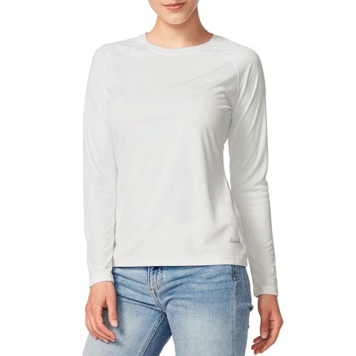 BALEAF Women's UPF 50+ Sun Shirts Long Sleeve UV Protection Rash Guard Lightweight Quick Dry SPF Hiking Tops Outdoor Clothing White Size M