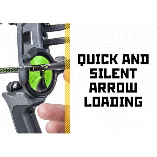 Trophy Ridge Kill Shot Whisker Biscuit Archery Arrow Rest, Ambidextrous, Green, Medium