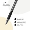 Uniball Signo Gel Grip Stick Gel Pen, 12 Black Pens, 0.7mm Medium Point Gel Pens| Office Supplies, Ink Pens, Colored Pens, Fine Point, Smooth Writing Pens, Ballpoint Pens