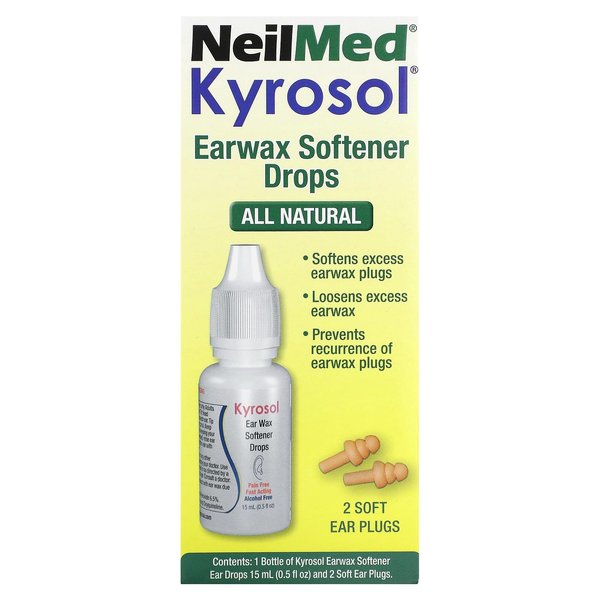 Squip Kyrosol All Natural Ear Wax Removal Drops Refill, 20.0 Ounce 0.51 Fl Oz