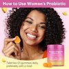 Feminine Probiotics Gummies - Probiotic Pineapple Gummies for Women, with Slippery Elm, Support ph Balance, Lactobacillus for Bladder and Vaginal Wellness, 60 Count