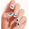 Clear Vinyl Cut, Peel and Stick Nail Art Decals/Stickers by DimOxy Designs Themed for Mickey and Minnie Black and White (Ver.2) Lovers.