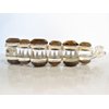Generic Golden rose clear art deco sparkly banana hair claw clip with rhinestones