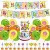 Super Songs Birthday Party Decorations, Cartoon Kids Songs Party Supplies with Happy Birthday Banner, Cupcake Cake Toppers, Balloons for Kids Birthday Party Baby Shower Decorations