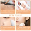 3 Pcs Makeup Foundation Spatula Spoon Tool Set, Make Up Mixing Palette Tray, Stainless Steel Skin Care Spatula, Cosmetic Scoop Scraper for Skincare Face Eye Cream (Silver)