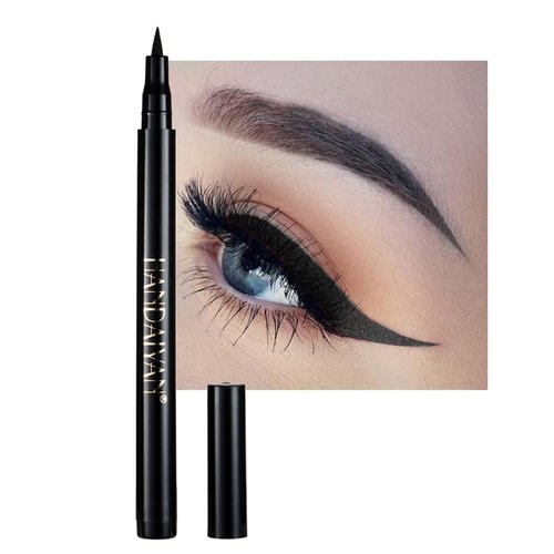 Dragonranee Liquid Matte Eyeliner, Rainbow ColorfulNeon Eyeliner Pencil Pigmented Waterproof Smudgeproof Long Lasting Gel Eye Liner Pen Christmas Halloween Makeup Gift Kit for Women (Black#12)