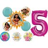 Anagram Moana 5th Birthday Party Supplies Foil Balloon Bouquet Decorations