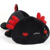 SNOWOLF Black Axolotl Plush Pillow Cute and Soft Axolotl Stuffed Animal Kawaii Plushie Toy Great Gift for Kids, 12"