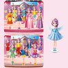 Yuzee Paper Dolls Stickers - Magnetic Dress Up Dolls for Girls - Toddler Travel Toys - 1 Paper Doll and 33 Clothing Accessories with 3D Magnetic Game Scene, Foster Creativity and Imagination (Joy)