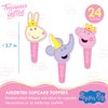 Treasures Gifted 24ct Princess Peppa Pig Cupcake Toppers & Wrappers - Peppa Pig Cake Decoration - Officially Licensed Peppa Pig Birthday Party Supplies - Peppa Pig Party Supplies - Peppa Pig Toppers