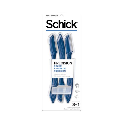 Schick Precision Razor â€” Precision Razor for Men, Edging Razors, Disposable Razors Men, 3 Count (Pack of 1)