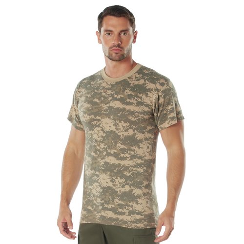 Rothco Vintage Camo T-Shirt | Vintage Military T-Shirt | Camouflage T-Shirt, ACU Digital Camo - L