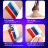 Red White Blue Face Paint DE'LANCI, Waterproof Halloween Blue Red White Face Makeup Special Effects Kit, Blue Athena Face Body Paint Professional, Joker Clown Corpse Bride Face Body Paint for Skin