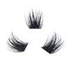 Cluster Lashes 72 Individual Lashes D Curl Lash Clusters Volume Eyelash Clusters DIY Lash Extension Kit Fluffy Cluster Eyelash Extensions (03-0.07D, 12mm)