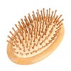 Wooden Massage Comb, Oval Wood Bristle Hair Brush Without Handle Mini Wood Bristle Hair Brush Brush Wooden Scalp Massager Hair Comb for All Hair Types Improve, Prevent