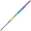 PANA 3D Kolinsky Nail Art Brush - Rainbow Glitter Handle, Size 5 - Acrylic Nail Art Sculpture Brush for Manicures Pedicure Salon Professional or Beginner