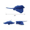 DolliBu Wild Stuffed Animals Soft Plush Collection, Storytime Buddy Animal Gifts for Children, Stingray Sea Creature Stuffed Animals - Spot Blue Ray 17"