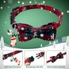 LLHK 4 Pack Christmas Cat Collars with Bow Tie and Bell,Breakaway Kitten Collar for Girl Boy Cats,Adjustable 7-12inch, for Kitty Kitten Adult Cats,Pet Supplies,Stuff,Accessories