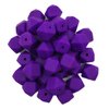 50pcs Classic Purple Color 14mm Silicone Hexagon Pearl Beads Silicone Geometry Spacer Beads for DIY Beading Mom Jewelry Necklace Making