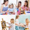 Zythron Painting by Numbers Kits, 4 Pack Paint by Numbers kit for Kids, 8x8 Inch DIY Easy Acrylic Oil Painting Craft Set Beginners for Kids Acrylic Painting kit Kids Paint by Numbers