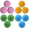 Cat Foam Ball Cat Sponge Ball Toy Cat Soccer Ball Toy (Golf Foam Sponge Ball, Count, 12)