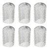 Orgrimmar 6PCS Gutter Guard Strainer Aluminum Downspout Mesh Filter Preventing Blockage Leaves Debris from Clogging Pipes(3 inch)