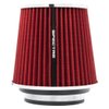 Spectre Performance Universal Clamp-On Air Filter: Washable Filter: Round Tapered; 3 in/3.5 in/4 in Flange ID; 5.5 in (140 mm) Height; 6 in (152 mm) Base; 4.75 in (121 mm) Top, SPE-8132