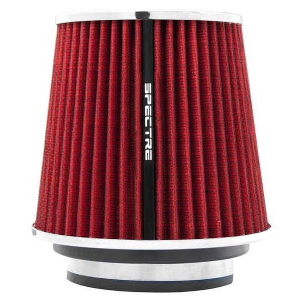 Spectre Performance Universal Clamp-On Air Filter: Washable Filter: Round Tapered; 3 in/3.5 in/4 in Flange ID; 5.5 in (140 mm) Height; 6 in (152 mm) Base; 4.75 in (121 mm) Top, SPE-8132