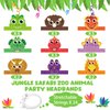 Gersoniel 24 Pcs Dinosaur Birthday Party Hats, Favors, Headbands, and Paper Crowns for Kids - Dinosaur Theme Decoration