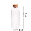 Danmu 40ml Small Glass Bottles, Mini Bottles, Jars with Wood Cork Stoppers, Wish Bottles, Message Bottles for Wedding Favors, Baby Shower Favors, DIY Craft 12 Pack 1.18" x 3.14"