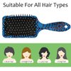Detangler Hair Brush Blue Spider Web Hairbrush for Kids Boys Girls, Glide Through Tangles with Ease and Massage Scalp, Smooth for All Hair Types (Wet Dry Thin Long Curly Hair)