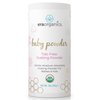 USDA Organic Baby Powder Talc-Free Dusting Powder - Soothing Organic Arrowroot, Calendula and Cornstarch Baby Powder for Newborn, Babies and Toddlers - Made in USA - 3oz/85g