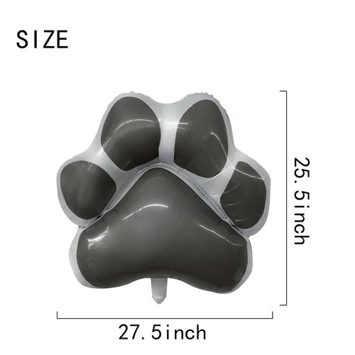 DIADARL Dog Party Balloons Decorations, Dog Party Balloons Decorations 2Pcs Dog Paw Shaped Foil Balloons for Baby Shower Kids Birthday Pets Party Decorations