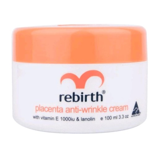 Set of 2 Rebirth Placenta Anti Wrinkle Cream Day Cream 100 Ml. + Rebirth Emu Anti-Winkle with AHA Night Cream 100 Ml. by Rebirth INC