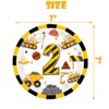 118pcs Construction 2nd Birthday Decor Construction Two Years Old Paper Dinner Plates Napkins Forks Cups Tablecloth Banner Dinnerware for Dump Truck Theme 2nd Bday Party Supplies Decorations