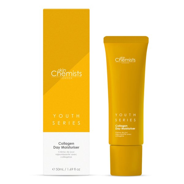 Skin Chemists Collagen Anti Aging Day Cream | Anti Aging Skin Care Face Moisturizer Infused Collagen, Marine Amino Acids and Coconut Oil - Daily Anti Aging Skincare - 1.69 Ounces