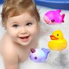 JOYIN 12Pcs Light Up Bath Toys, Toddler Flashing Colourful LED Bathtub Mermaid Toy, Baby Bathtime Floating Rubber Shower Toy for Infant Baby Kids Boy Girl Birthday Valentines Gift Swimming Pool Party
